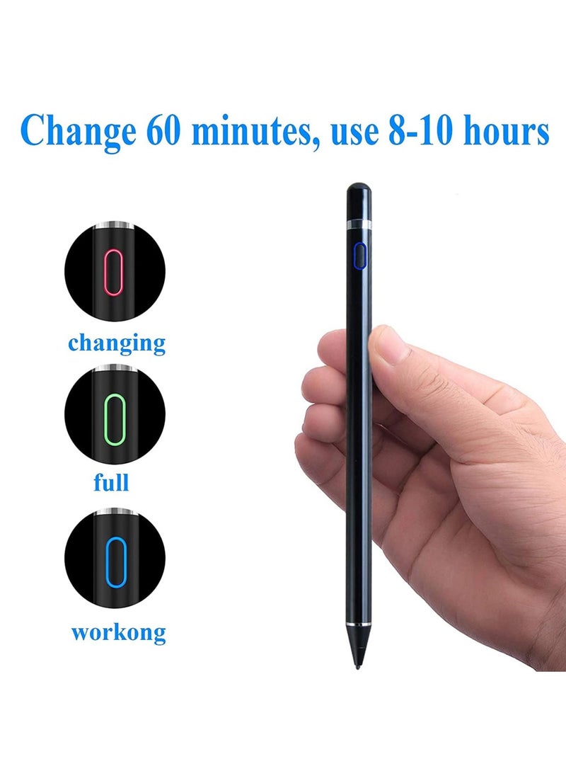 DUSALA Active Stylus Digital Pen For All iPhones, iPad, Android Tablets And Phones Black  - Image 4