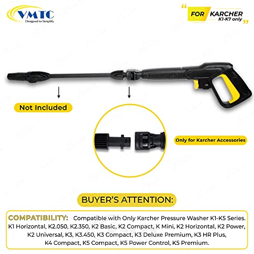 VMTC Plastic Handle Gun Compatible with Karcher K1-K7 High-Pressure Car Washer Accessory - Image 2