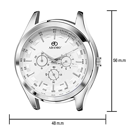 ADAMO Chronograph White Dial Men's & Boy's Watch 870SEL01 - Image 3