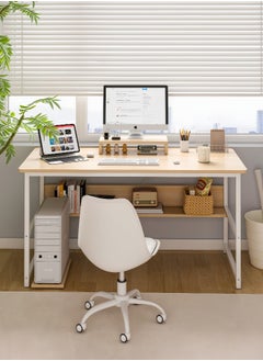 Harlan Study Desk with Stand Writing Desk Table Computer Table with Bookshelf for Home Office Desks & Workstations 110*50*72 CM  - Image 2