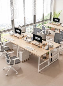 Harlan Study Desk with Stand Writing Desk Table Computer Table with Bookshelf for Home Office Desks & Workstations 110*50*72 CM  - Image 4