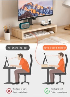Harlan Study Desk with Stand Writing Desk Table Computer Table with Bookshelf for Home Office Desks & Workstations 110*50*72 CM  - Image 5