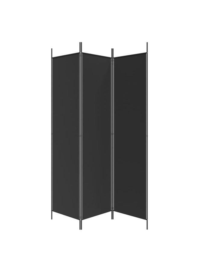 فيداكسل مقسم غرفة 3-ألواح أسود 150×200 سم قماش 350181 - Image 3