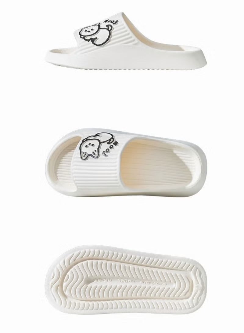 Hoasis Bathroom Non Slip Cartoon Lovable Cat Slippers - Image 2