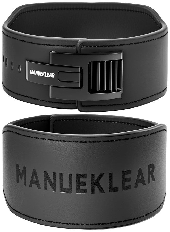 M MANUEKLEAR حزام رفع الأثقال ذو ذراع مدبب من مانويكلير، حزام رفع أثقال سريع القفل 10 مم للرجال، ذراع حزام رفع الأثقال لرفع الأثقال ورفع الأثقال الميتة - Image 1