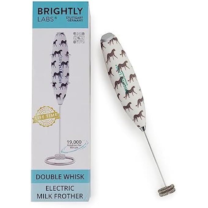 BRIGHTLY LABS Powerful Milk Frother For Coffee With Upgraded Titanium Motor  Handheld Frother Electric Whisk Milk Foamer Mini Mixer  Coffee Blender Frother For Frappe Latte Matcha With Stand - Image 4