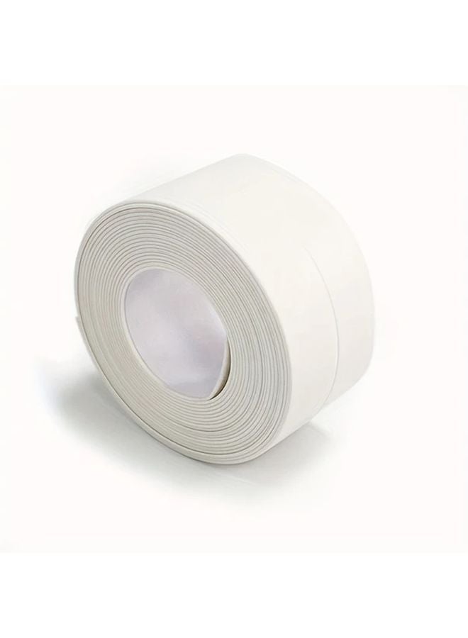 Waterproof White PVC Self Adhesive Tape 0 87 Inch X 59 06 Inch Super Strong For Bathroom Kitchen Sink - Image 4
