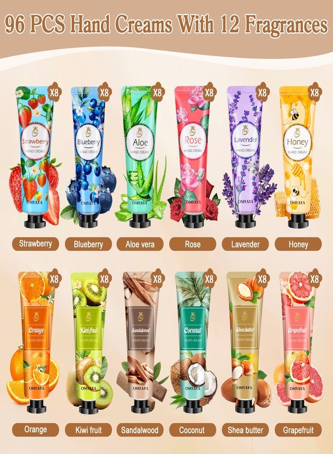 LFENYIGI 96 Pack Mini Hand Lotion Bulk, Hand Lotion Travel Size, Hand Cream Bulk Gifts for Women, Party Favors, Thank You Gifts, Teacher Appreciation, Bridesmaid Gift, Nurses Gifts,Christmas Stocking Stuffers - Image 3