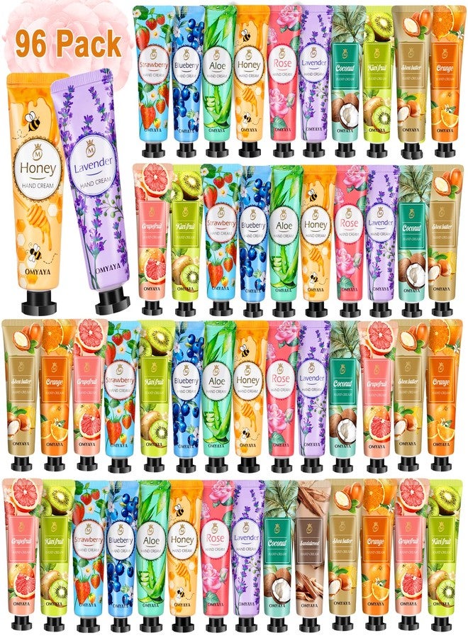 LFENYIGI 96 Pack Mini Hand Lotion Bulk, Hand Lotion Travel Size, Hand Cream Bulk Gifts for Women, Party Favors, Thank You Gifts, Teacher Appreciation, Bridesmaid Gift, Nurses Gifts,Christmas Stocking Stuffers - Image 1