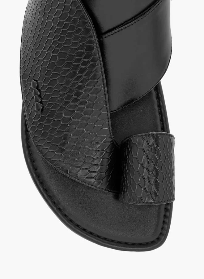 LBL by Shoexpress Men Panelled Slip-On Arabic Sandals