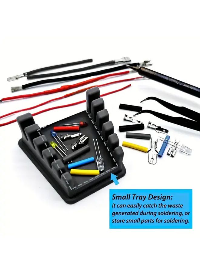 Welding Holder Workbench Clamp Heavy Duty Wire Organizer 32AWG 12AWG Non Slip Soldering Iron Stand Adjustable Grips Black - Image 2