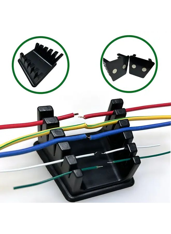 Welding Holder Workbench Clamp Heavy Duty Wire Organizer 32AWG 12AWG Non Slip Soldering Iron Stand Adjustable Grips Black - Image 3