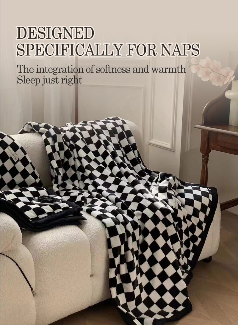 بيروي بطانية النوم موضة مكيفات الهواء، عادية فائقة الجميلة الليف الفانيل، مناسبة لجميع الفصول، تنفس، خفيفة الوزن، ودافئة، مناسبة جدا للأسرة، الأرائف، المكاتب، السفر، والأسر الصديقة للحيوانات الأليفة - Image 2