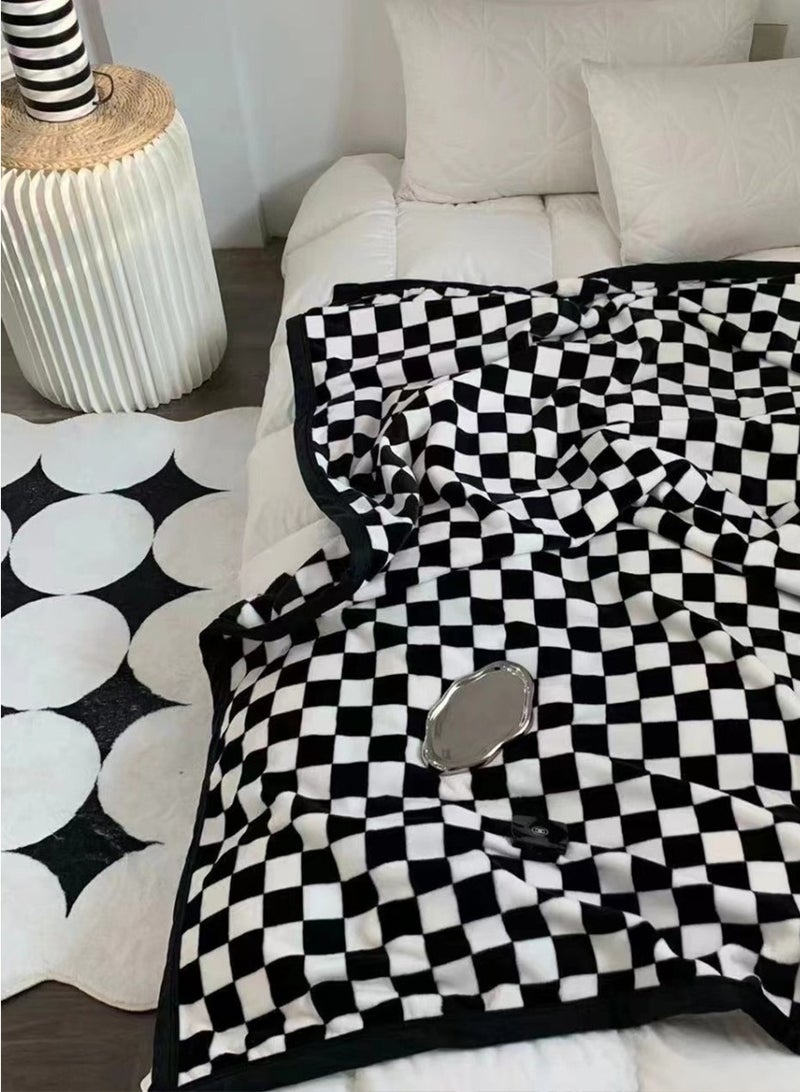 بيروي بطانية النوم موضة مكيفات الهواء، عادية فائقة الجميلة الليف الفانيل، مناسبة لجميع الفصول، تنفس، خفيفة الوزن، ودافئة، مناسبة جدا للأسرة، الأرائف، المكاتب، السفر، والأسر الصديقة للحيوانات الأليفة - Image 5