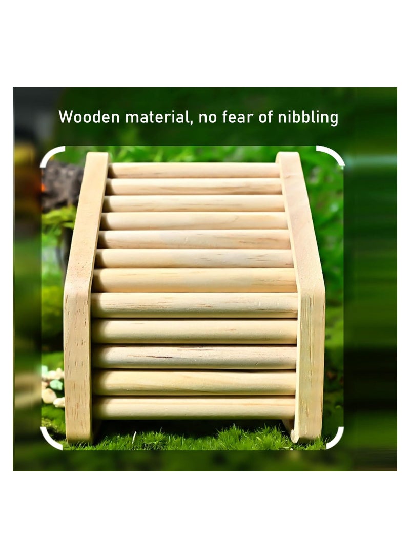 Excefore Wooden Hamster Hideout Small Animal Climbing Toys Hamster Habitat Decoration for Hamsters, mice, Squirrel, Sugar Gliders - Image 4