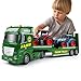 Dwi Dowellin Large Flatbed Semi Truck Toy for KidsIncludes Farm VehiclesCar Toy Birthday Gift for 2 3 4 5 Years Old Boys and Girls - Image 3