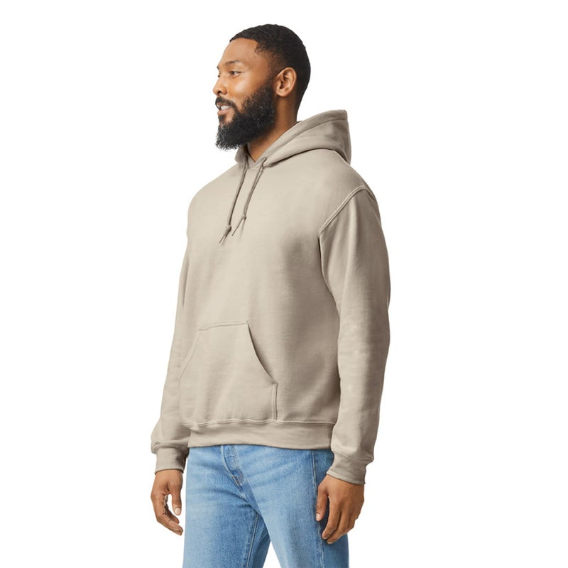 Gildan Adult Fleece Hoodie Sweatshirt, Style G18500, Multipack, Sand (1-pack), Large - Image 2