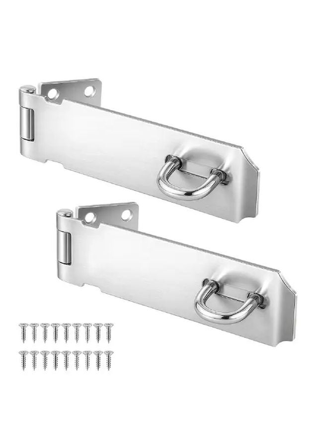 3 Inch Heavy Duty Stainless Steel Door Lock Hasp Brushed Finish Gate Cabinet Shed - Image 2