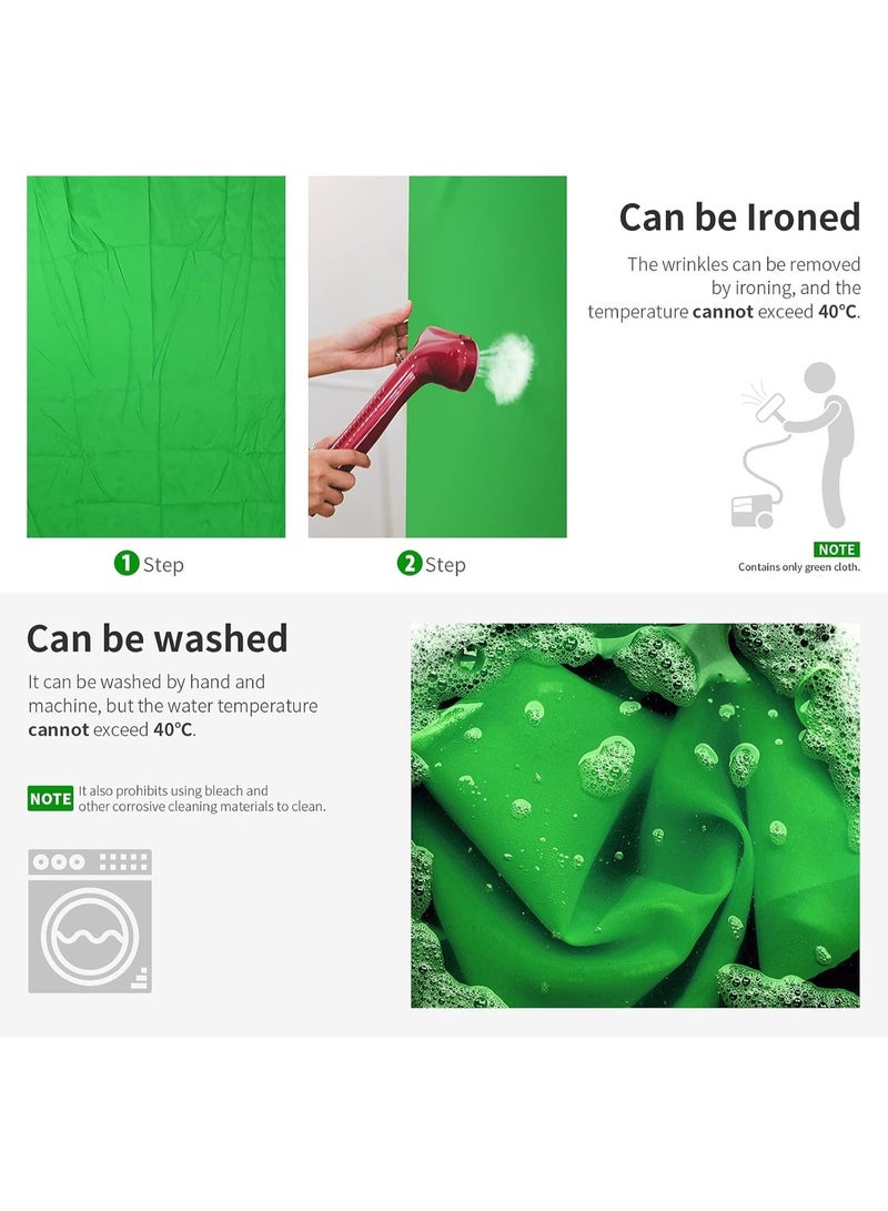 Neewer 6x9 feet/1.8x2.8 meters Photo Studio 100 Percent Pure Muslin Collapsible Backdrop Background for Photography, Video and Television (Background Only)-Green. - Image 2