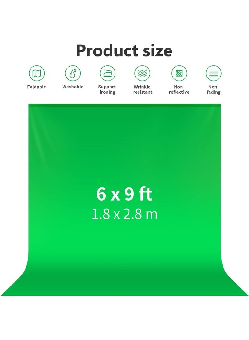 Neewer 6x9 feet/1.8x2.8 meters Photo Studio 100 Percent Pure Muslin Collapsible Backdrop Background for Photography, Video and Television (Background Only)-Green. - Image 3