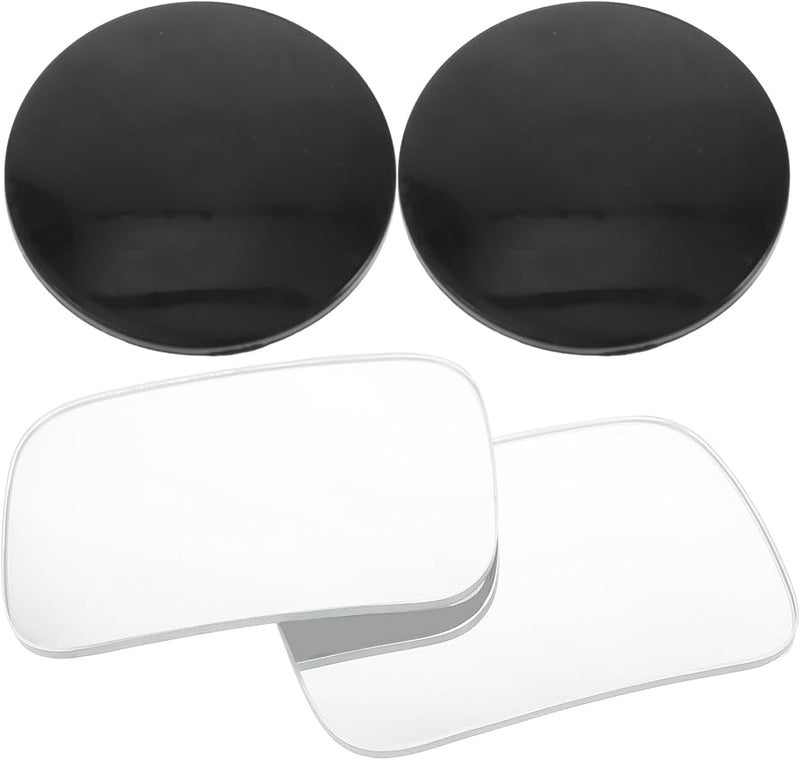 2pcs Frameless Rotatable Convex Blind Spot Mirrors for Cars PP Glass Enhanced Driving Safety - Image 1
