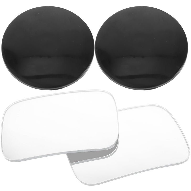 2pcs Frameless Rotatable Convex Blind Spot Mirrors for Cars PP Glass Enhanced Driving Safety - Image 2