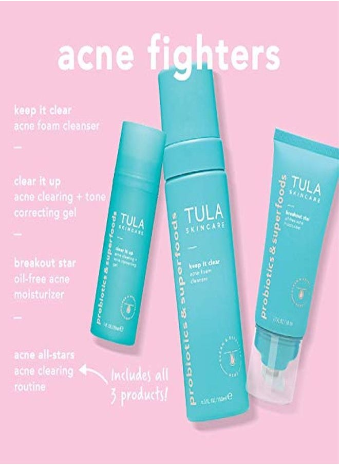 TULA - Skin Care Breakout Star Acne Moisturizer | Lightweight Hydrating Moisturizer Treats & Prevents Breakouts Formulated With Azelaic & Salicylic Acid | 17 Fl Oz - Image 1