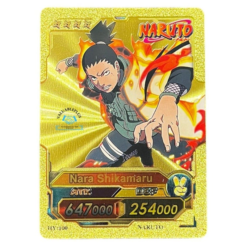 Valuableplus Naruto Cards 40Pc Playing Foil Cards for Kids (Rainbow, Golden, Silver and Black 10 Pc Each) - Image 2