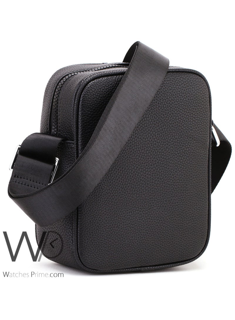 Tommy Hilfiger Denim Tommy Hilfiger Messenger Bag Black Leather - Image 4