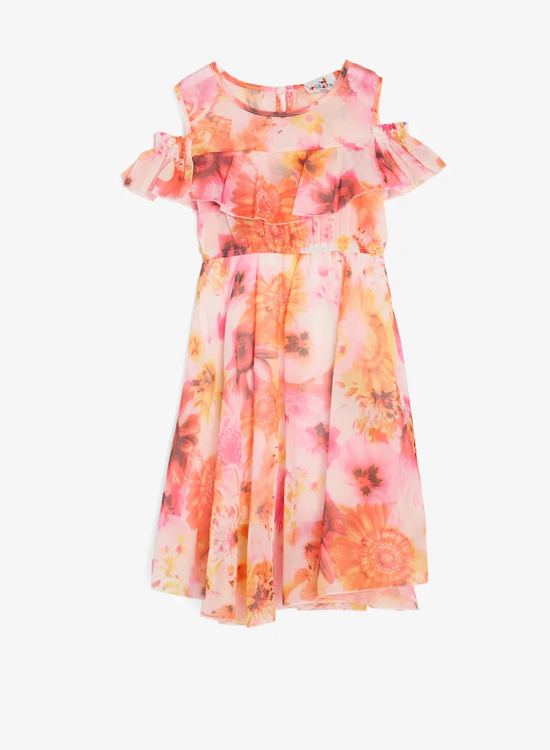 بنياتا فستان أطفال بنقشة الزهور