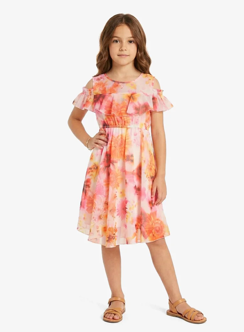 بنياتا فستان أطفال بنقشة الزهور