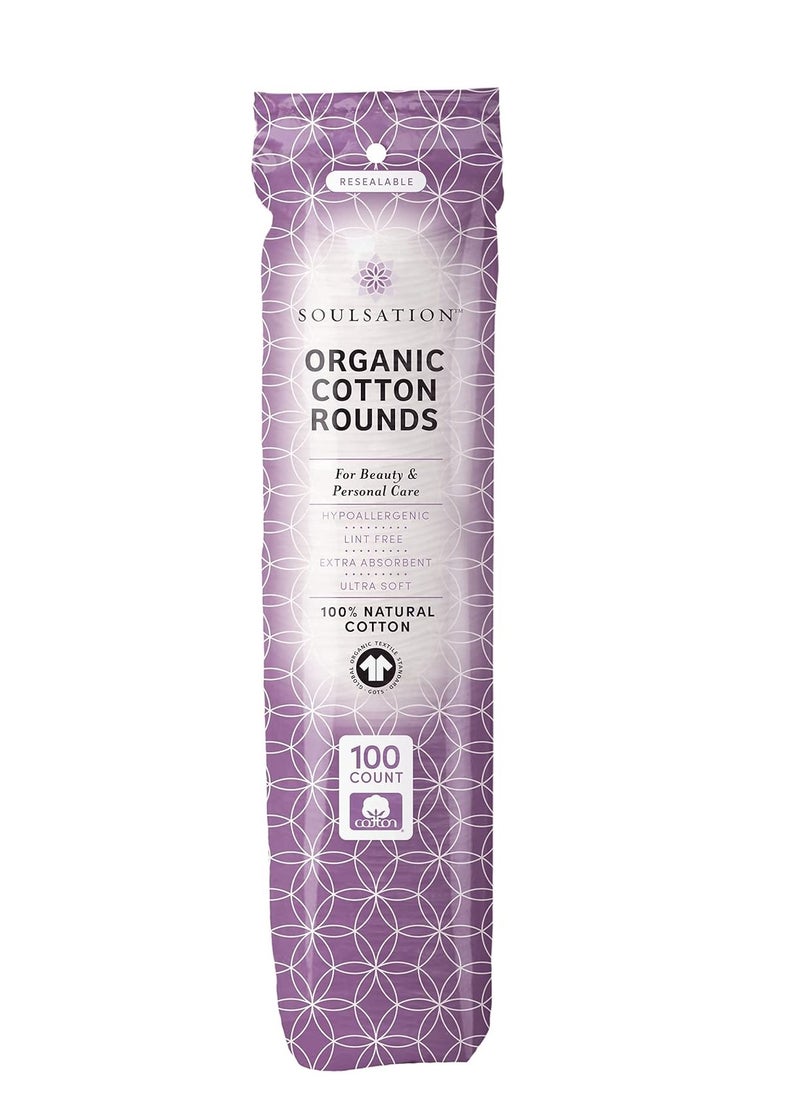 SOULSATION Organic Cotton Rounds, 400 Count - Makeup Remover Pads for Face, Lint-Free  - Image 3