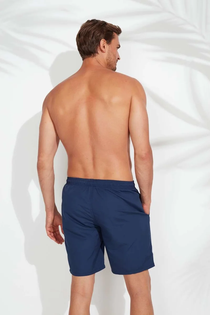 U.S. Polo Assn. Men's Navy Blue Long Swim Shorts