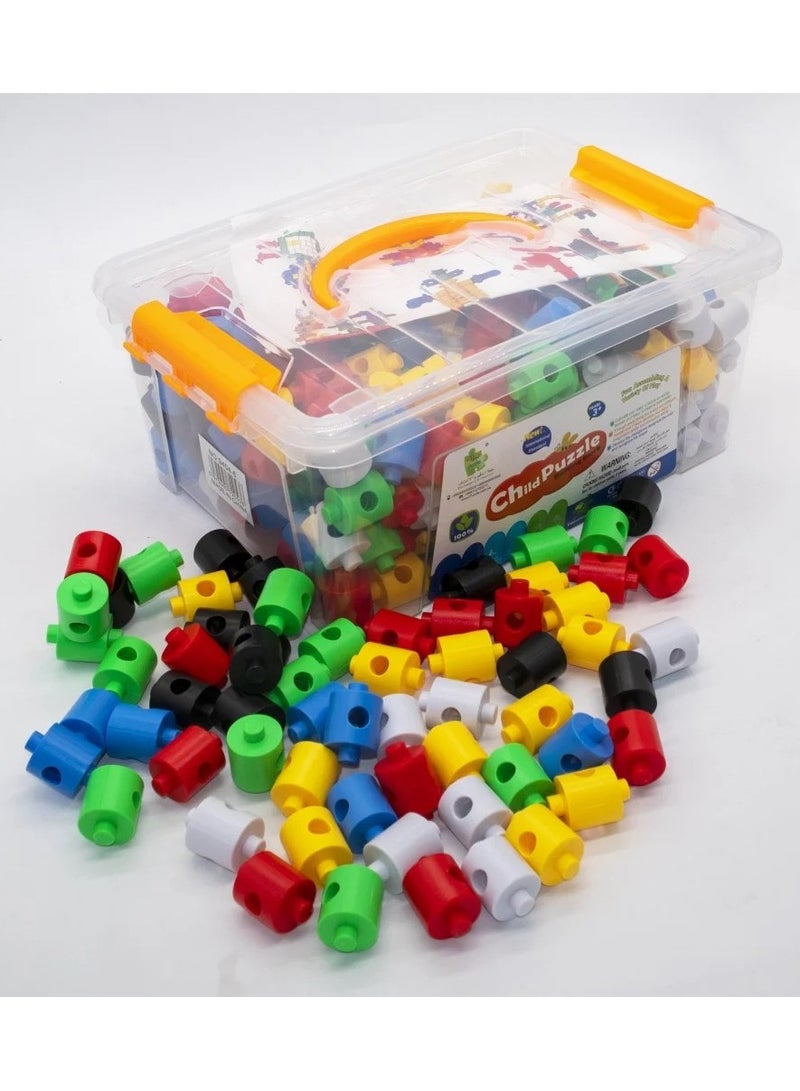 Loquat Creative Connector Set – 290 Pieces for Enhancing Kids' Building and Construction Skills - Image 3