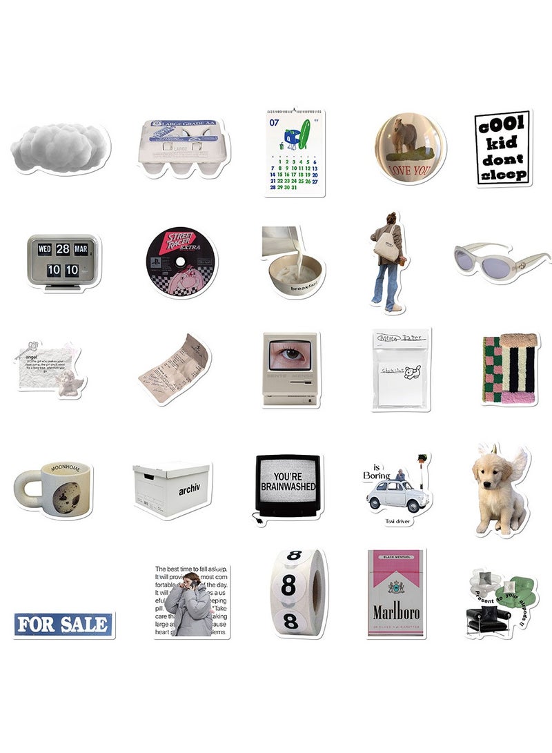 57 Minimalist Korean Stickers, Laptop Ledger, Water Cup, Ipad Phone Case Decoration, Waterproof Sticker  - Image 2