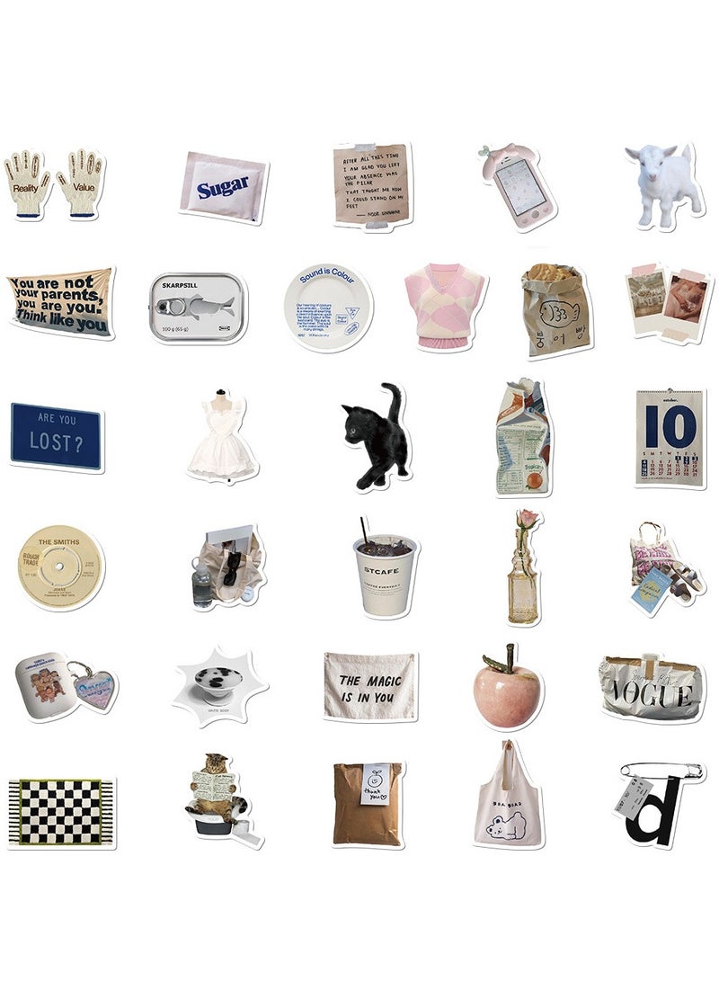 57 Minimalist Korean Stickers, Laptop Ledger, Water Cup, Ipad Phone Case Decoration, Waterproof Sticker  - Image 3