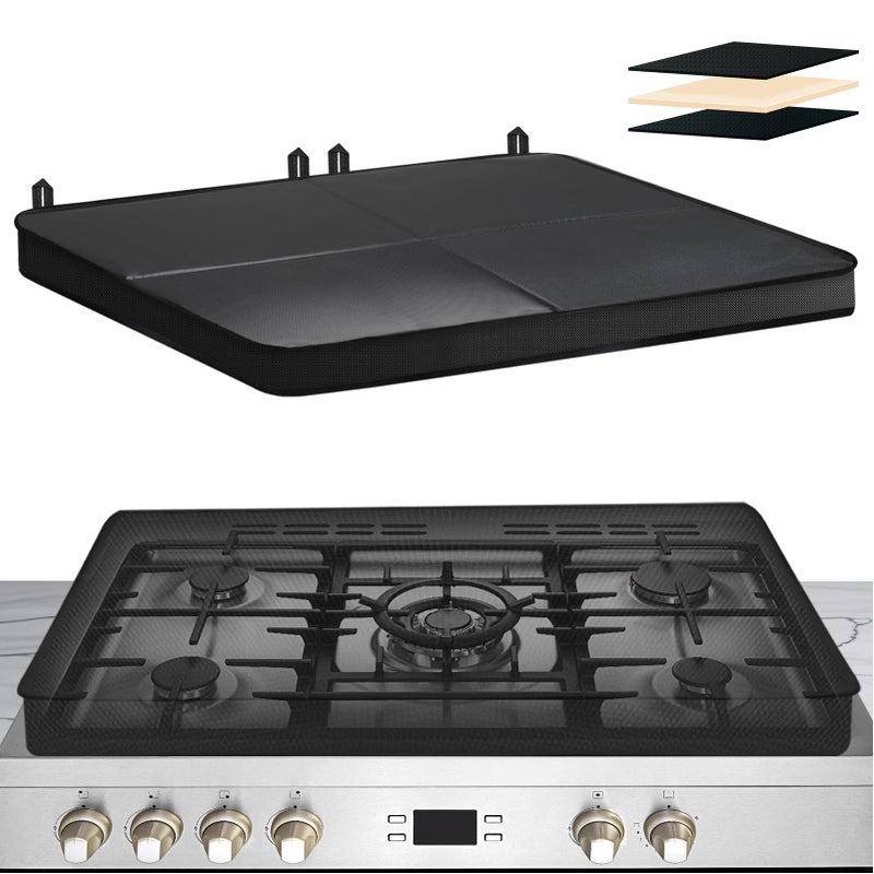 TWAKAP Gas Stove Covers For Gas Stove Top Keep clean Gas Stove Top Sapce Extend Upgrade 3layer Cover with builtin hard board30 x 21 Waterproof Foldable Gas Stove Top Covers - Image 2
