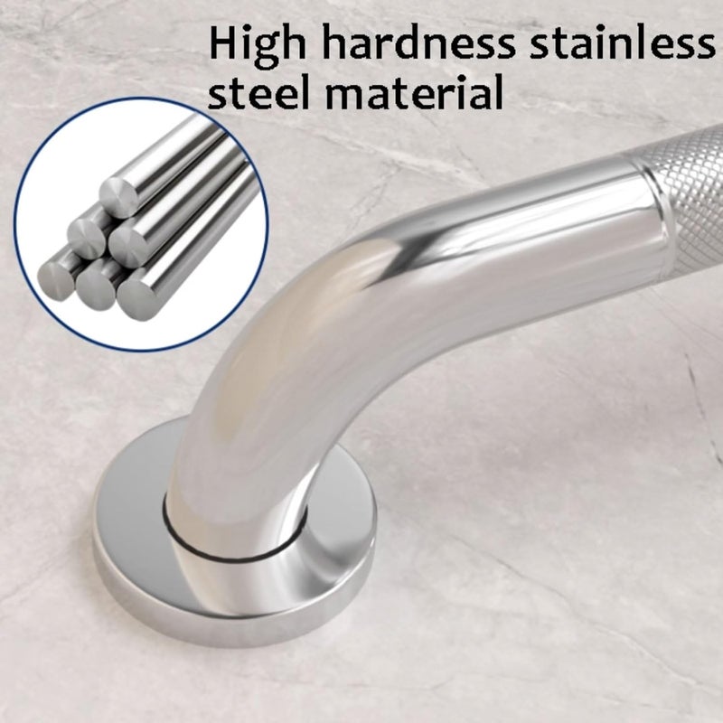 Stainless Steel Bathroom Handle with Concealed Screws Heavy Duty Handicap Grab Bars for Bathroom for Seniors Elderly(60cm) - Image 4