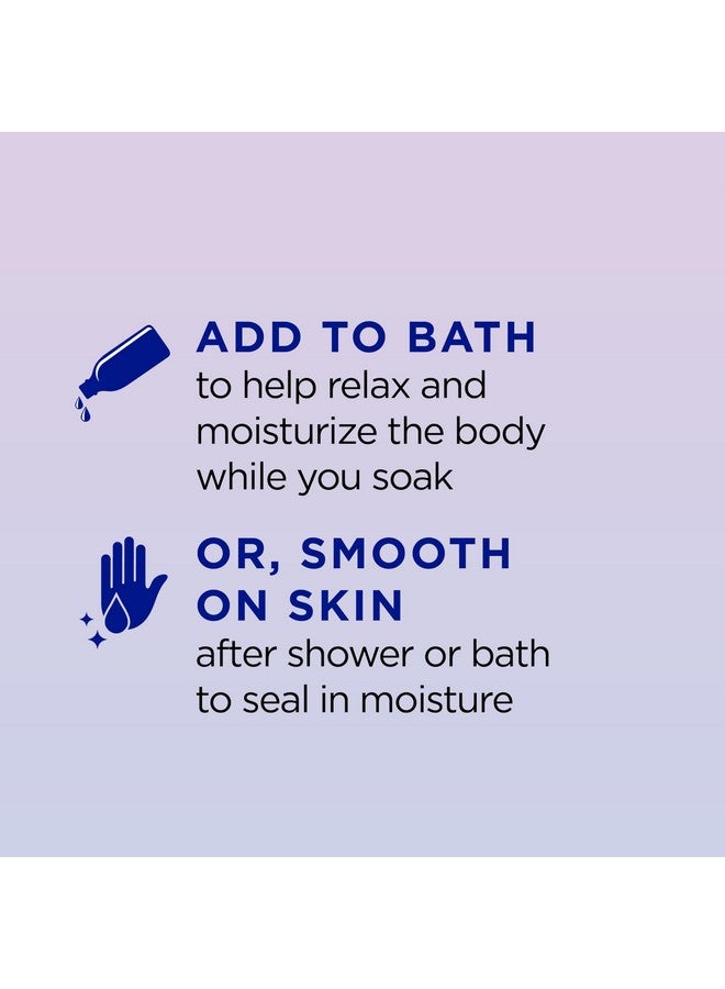 دكتور تيل زيت الاستحمام والجسم المرطب من دكتور تيل، مزيج النوم مع الميلاتونين واللافندر والزيوت العطرية من البابونج، 8.8 أونصة سائلة. - Image 3