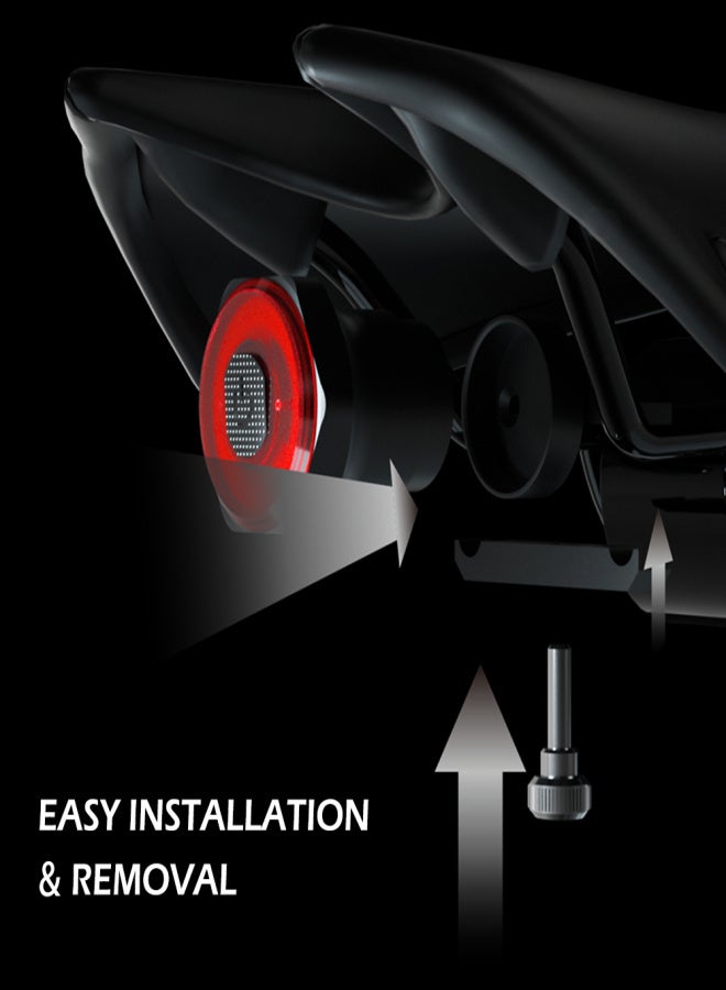 MEROCA Smart Bike Tail Light Back Brake Light Waterproof USB Rechargeable Safety Taillight Rear Bicycle Flashlight - Image 5