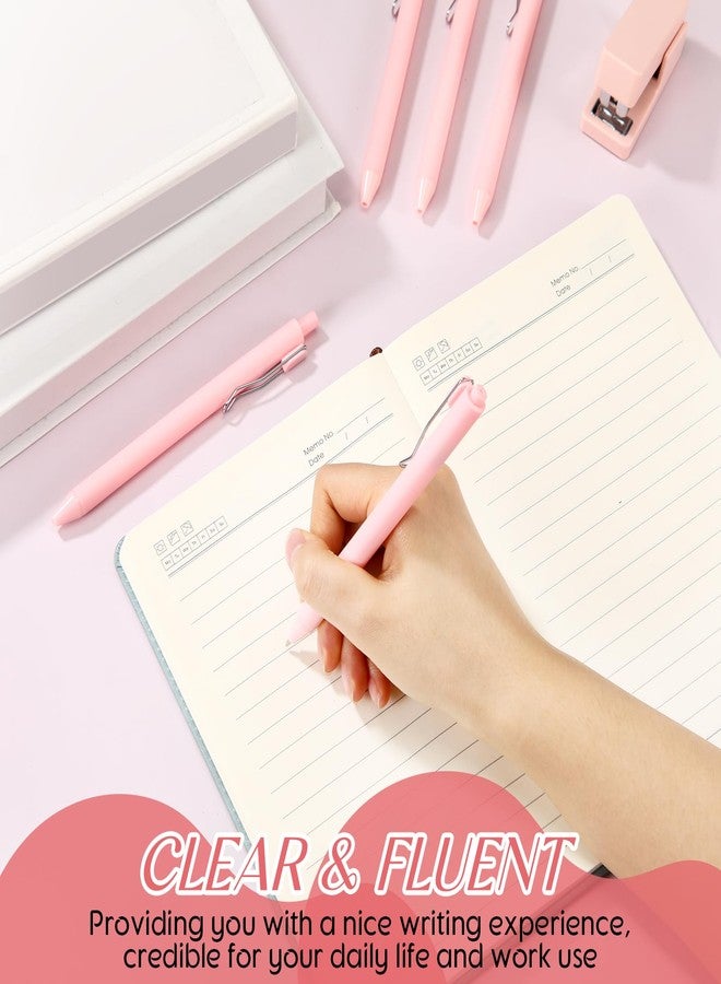 Sayglossy أقلام Sayglossy الوردية، 50 قلمًا، حبر أسود، قابلة للسحب، كتابة سلسة ومريحة، أقلام لطيفة، 0.5 مم، مثالية للمعلمين والطلاب، وحفلات توديع العزوبية، وحفلات استقبال المولود، والمكاتب والمدارس. - Image 5