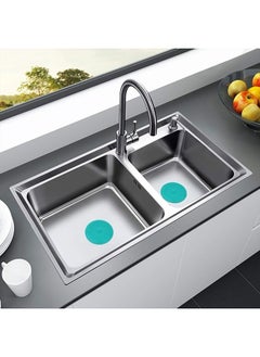 Cuttte Silicone Bathtub Stopper, 6 Inches Large Drain Stopper, Flat Suction Drain Cover, Tub Stopper Drain Plug for Kitchen, Bathtub and Laundry  - Image 4