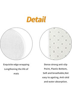 HQ-GAMING Bathroom Rugs Sets 3 Piece, Cobblestone Flannel Bathroom Mats Set Extra Thick, Non Slip Bath Mats for Bathroom, Water Absorbent, Washable Bath Rugs for Tub, Toilet and Floor (Grey)  - Image 4