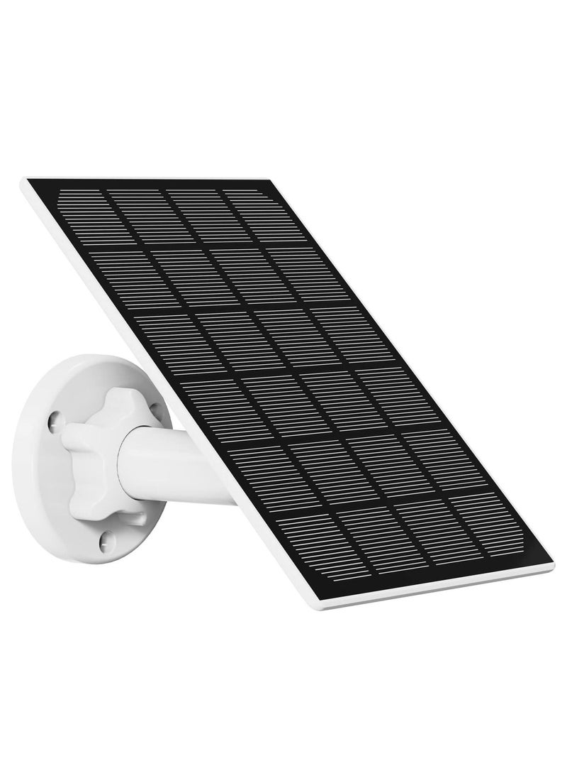 Powerology - Wireless Outdoor Camera With Solar Panel Works With The Google Assistant/Alexa , Surveillance Camera, Future of Security - White - Image 1