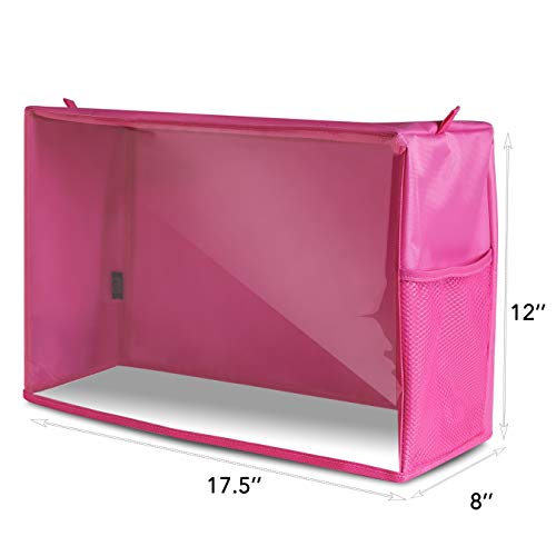 Addicted DEPO Sewing Machine Cover with Convenient Pockets - Protective Quilted Dust Cover Pro - Universal for Most Standard Singer & Brother Machines - | Rodi's (Pink-Visible) - Image 4