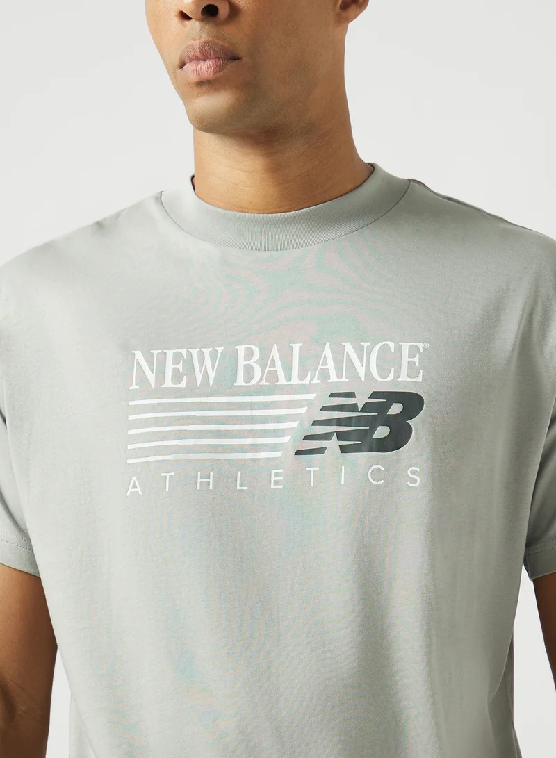 New Balance SLATE GREY (YST) Reimagined Graphic T-Shirt for Men | Best Price UAE