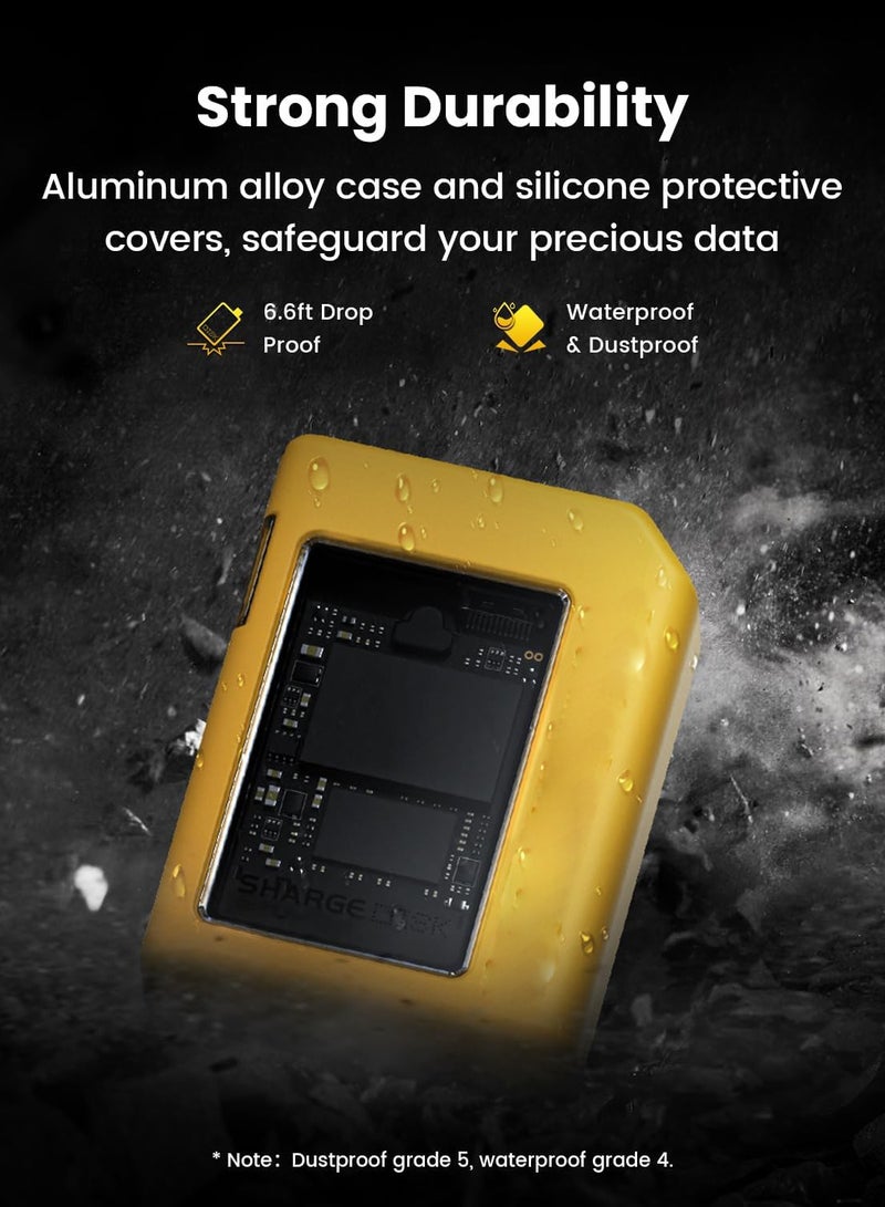 Disk M.2 NVMe SSD Enclosure with Active Cooling System 10Gbps USB C 3.2 Gen2 Enclosure NVMe Reader Supports M Keys and Size 2230 SSDs - Image 4