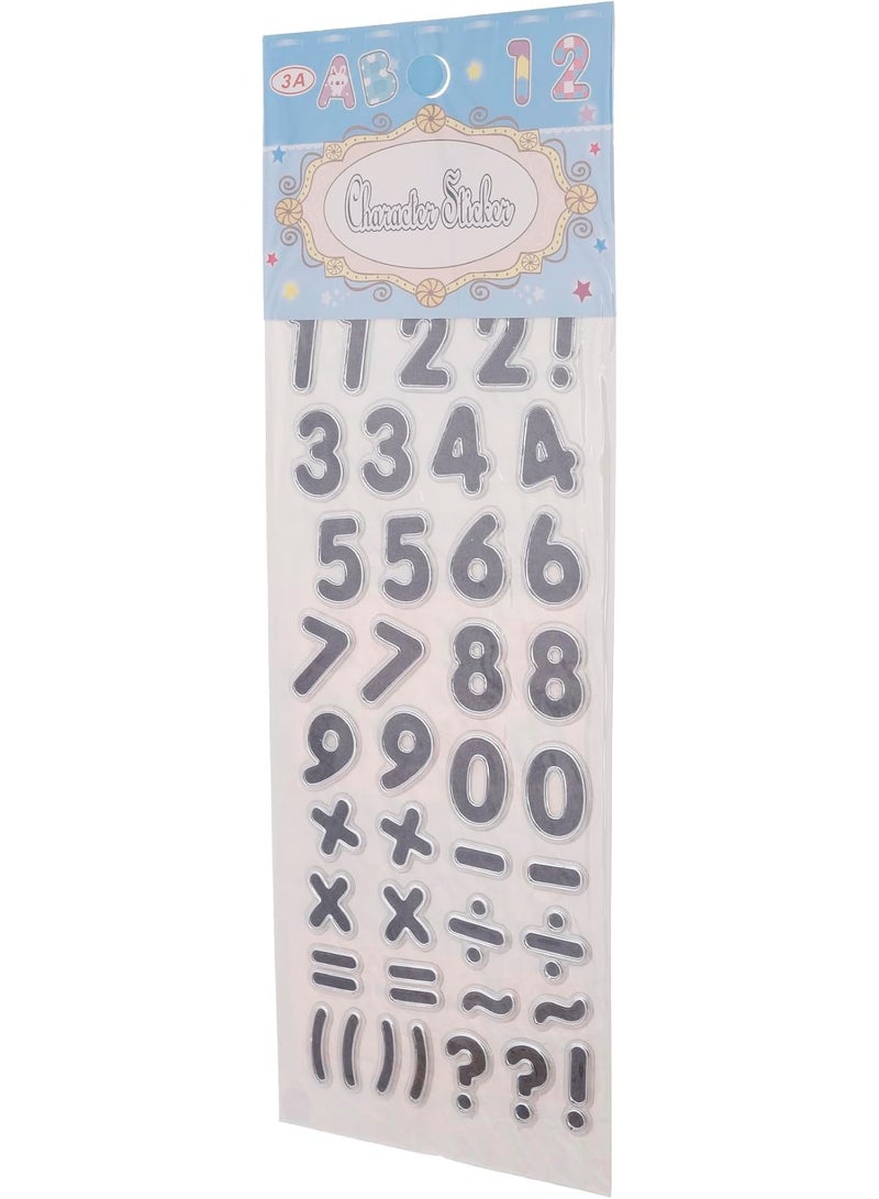 ا  بلاستيك ينجليسه نومبيرس ستيككيرس سيت وف  بييكيس فور كيدس  بلاكك  ابلاكك - Image 4