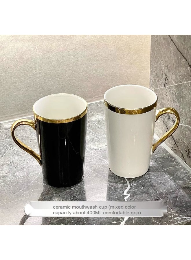 High-End Dental Cup Set for Home Use - Stylish Toothbrush Holder and Rinsing Cup for a Premium Bathroom Experience.