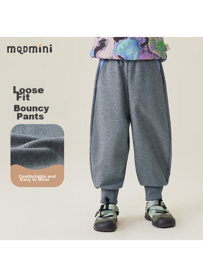 Mqdmini Girls' Pants, Children's Sweatpants, Loose-fitting Knit Trousers For Little Girls, Rabbit Graffiti Pants - Image 1